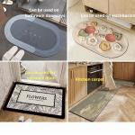 Water Absorbent Super Magic Door Non-slip Mat for Floor and Bathroom 40*60cm