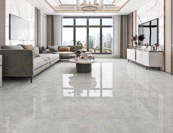 800x800mm Antibacterial Glazed Polished Porcelain Floor Tile , SGS Project Floor