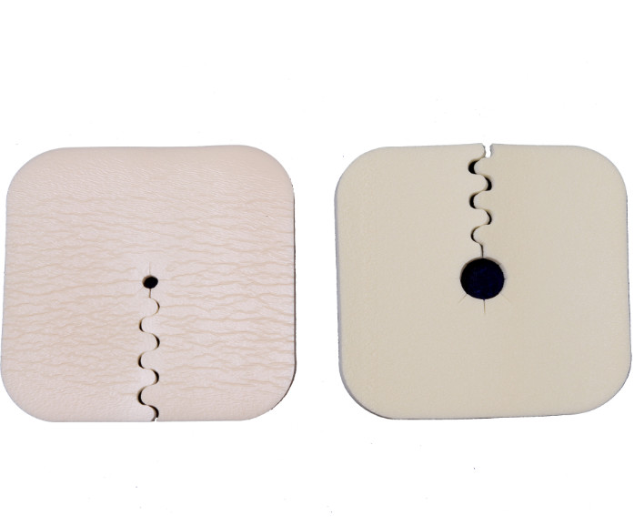 Laminated with PU Film wound Foam Dressing for elbow use or for trachea cannula use