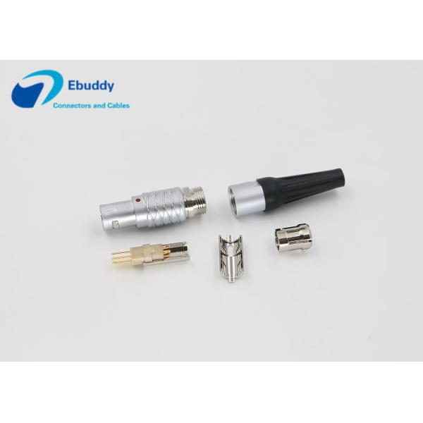 IP50 Lemo Cable Connector FGG 6pin Male Straight Plug For Cable Assembly