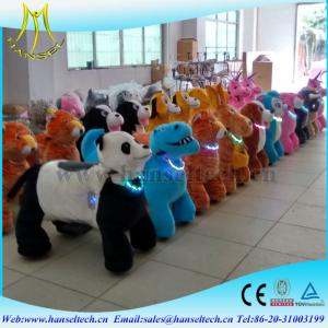 China hansel electric horse rider amusement park rides coin operated electronic machine outdoor playground walking robot ride wholesale