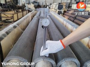 China HFW Serrated Finned Tube ASTM A312 TP304H With Stainless Steel Fins For Heater wholesale