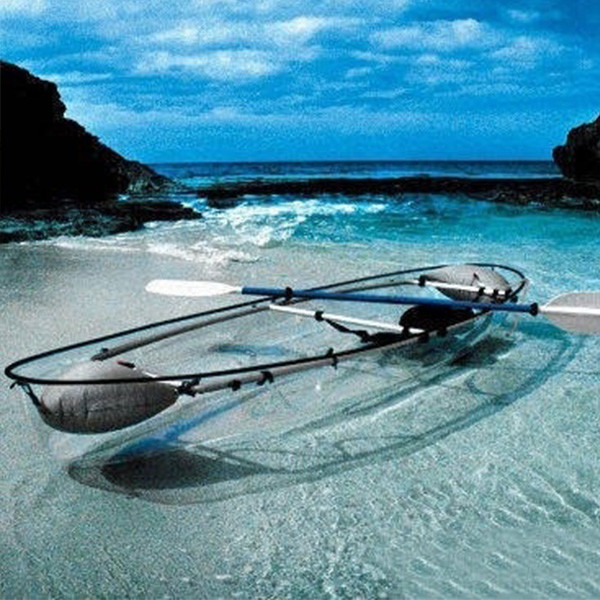 Double Seats Clear Bottom Kayak For Ocean Durable Smooth Surface CE Certificate
