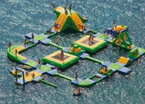 China Huge Wibit Sport Inflatable Water Parks , Aqua Park Games wholesale