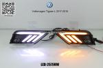 VW Tiguan L Volkswagen Car DRL LED Daytime Running Lights auto daylight