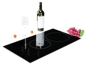 China Black 3400W Built In Duoble Burner Induction Hobs wholesale
