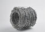 Hot Dipped Galvanized Barbed Wire Reverse Twist 20cm Aperture