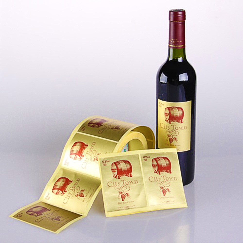 Vinyl Matt Paper Food And Beverage Labels Wine Private Label