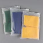 Oem Custom Frosted Pe Zipper Bags Reusable for T Shirt Swimwear Packing