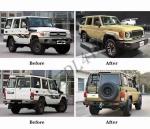 Car Upgrade Body Kit For Land Cruiser 70 Series LC76 FJ76 1984-2023 Upgrade To