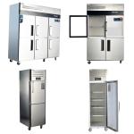 Full Set Kitchen Equipment Commercial Fridge/Freezers with Vertical Refrigerator
