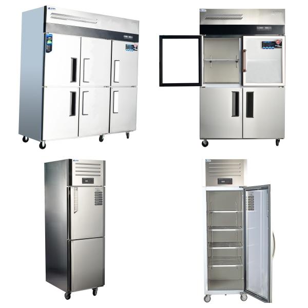 Full Set Kitchen Equipment Commercial Fridge/Freezers with Vertical Refrigerator
