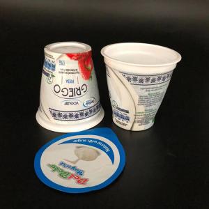 China 170ml disposable plastic cup yogurt cups with lids frozen yogurt cups wholesale