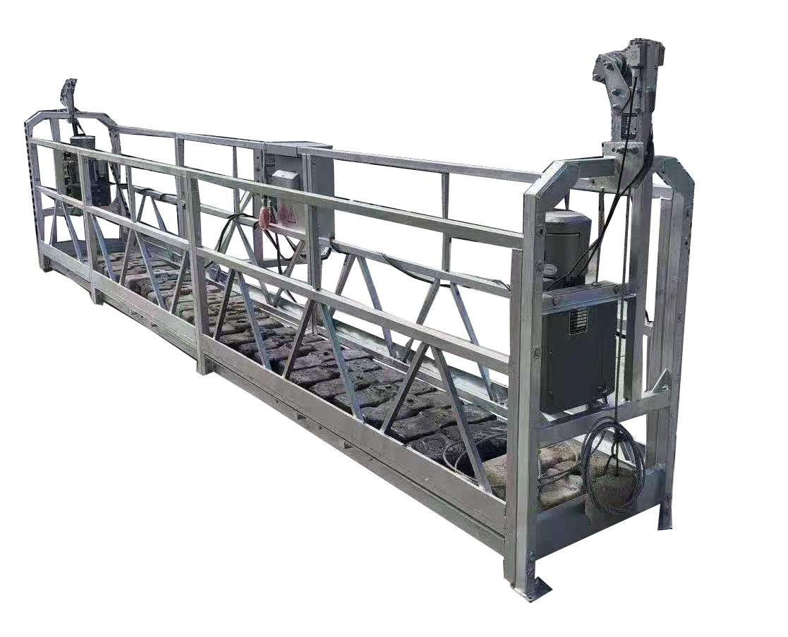 Painted Steel Hoist Suspended Platform 6m Swing Stage Cradle