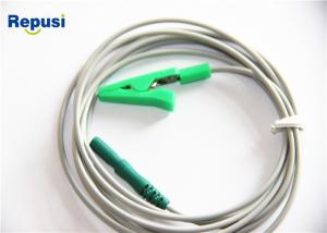 China Non-Sterile Alligator Clip Leads Wire With Touchproof Connector 150m Length wholesale