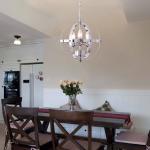 Spherical chandelier Chain Light Indoor Creative Metal Round Hanging Lamp Retro