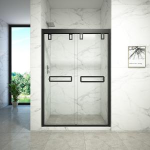 China Frameless Hinged Bifold Toughened Glass Shower Screen Explosion Proof wholesale