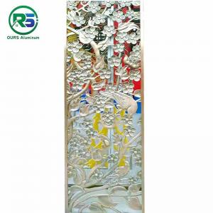 China Luxury Interior Aluminum Decorative Screens Carving For Room Dividers on sale