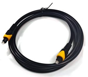 China Toslink Optical Cable Orange black OB6.0 6MHz PVC plated Golden Connector For Home theatre TV wholesale