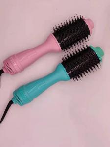 China 3 In 1 Hot Air Hair Comb Blow Dryer One Step Non Disposable Round Shape wholesale