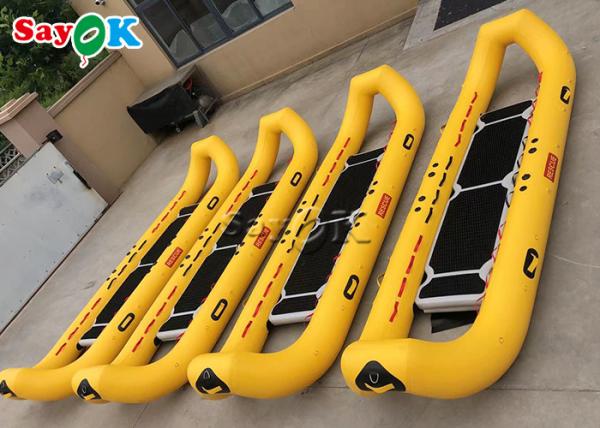 Yellow PVC Inflatable Boats Rapid Deployment River Raft Kayak Canoe Raft Water