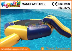 China Great Fun Inflatable Floating Water Toys Jumping Pad , 15 Foot Water Trampoline on sale