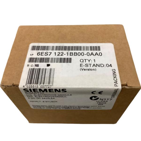 SIEMENS 6ES7122-1BB00-0AA0 SIMATIC SC, ELECTRONIC SUBMODULE 24 V DC / 0.5 A 8 PIECES PER PACKAGING UNIT