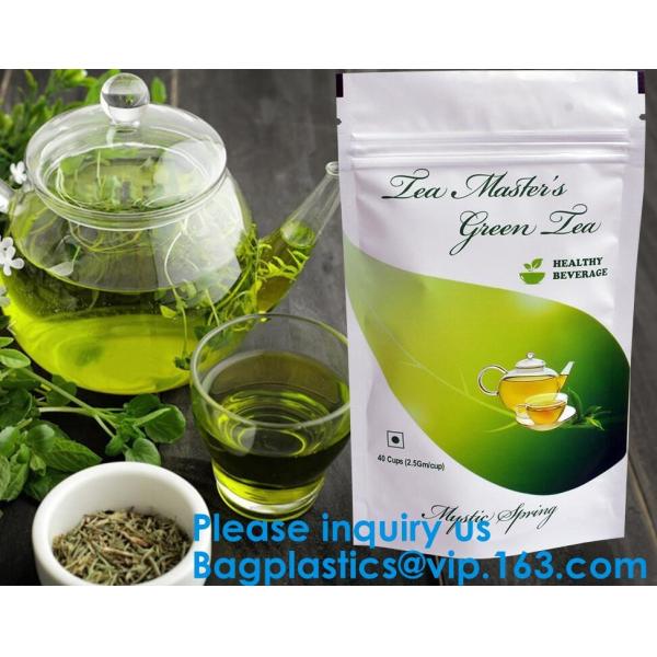 Custom Print Biodegradable Foil Packaging Soft Zipper Stand Up Bottom Gusset Plastic Drinking Pouches Bags With Straws