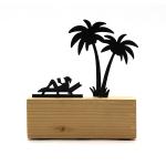 Creative Design Memo Clips Photo Holders Wooden Base Place Desk Wood Craft