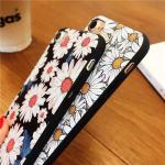 PC+TPU Chrysanthemum Relief Painting Back Cover Cell Phone Case For iPhone 7 6s