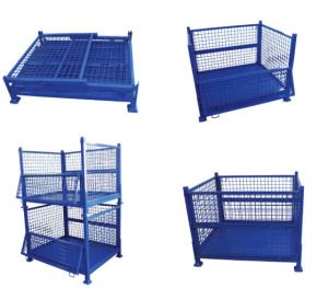 China Industrial Collapsible Steel Wire Mesh Pallet Box Container wholesale