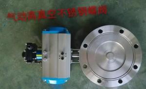 China high Vacuum Peumatic Actuator Stainless Steel Butterfly Valve wholesale