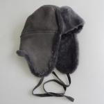 Trapper Sheepskin Hat Shearling Mens Winter Hats With Ear Flaps