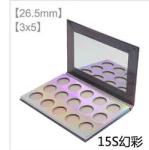 Blank Empty Magnetic Eyeshadow Palette Packaging Box 26.5mm/26mm RTS 9/12/15/18