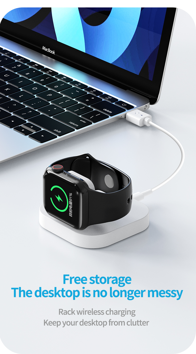 5V/2A Input Voltage and Current Magnetic Fast Wireless Charging Qi For Smart Watch iWatch