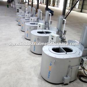 China Gas Fired Graphite Crucible 300 to 1000 kg Industrial Aluminum Melting Furnace with Recuperator wholesale