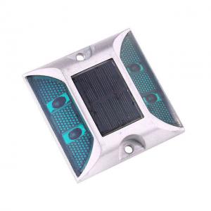 China Flashing Road Stud Solar Light Green Color Customized For Dark Road on sale