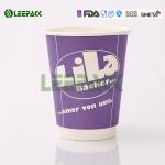 Popular 16oz disposable coffee cups , Hot Milktea double Wall Paper Cups 500ml
