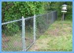 50x50 Mm Diamond Low Carbon Galvanized Chain Link Fence Fabric 11.5 Gauge