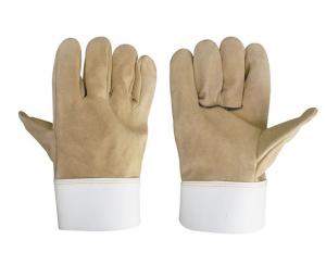 China Two Layer Suede Welder Gloves Half-Leather Gloves Electric Welding Labor Insurance Gloves wholesale