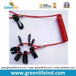 7key Universal Emergency Spiral Cord in Red Color Black Accessories