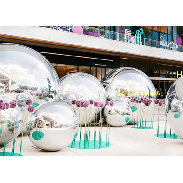 30-Inch,40-Inch,80-Inch Dual-Layer Pvc Construction Luxurious Silver Mirror Balloons
