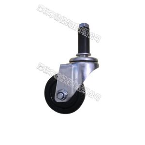 China ESD Swivel Caster Wheels Without Brake 5'' 125x32mm Black Rubber wholesale