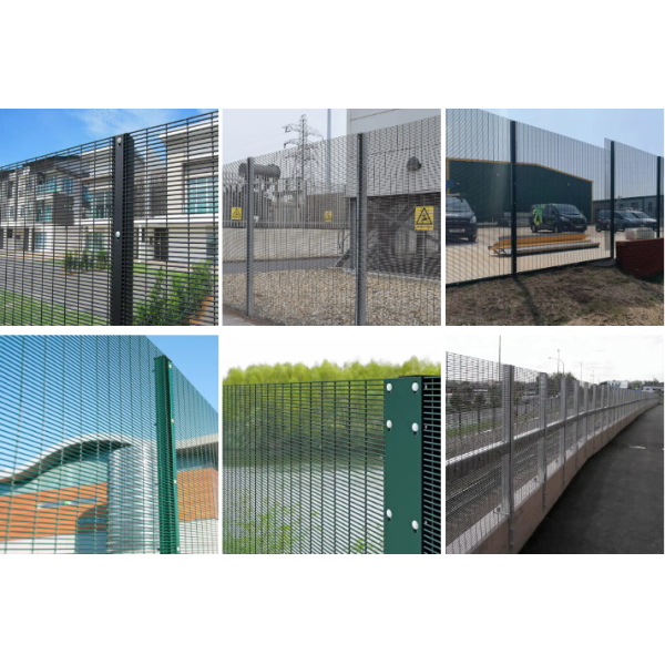 Heavy Duty Welded 358 Security Fencing Customizable Dimensions 3D Modeling