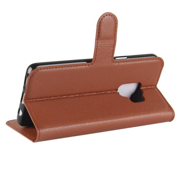 2018 Litchi Pattern Flip PU Leather Holder Stand Card Slot Cellphone Case Wallet