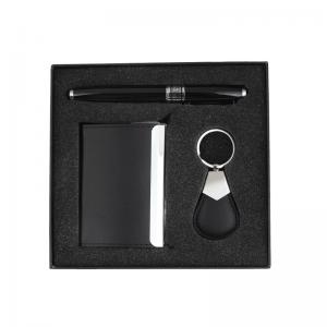 China Gift Business Luxury Corporate Men Gift Set 3 in 1 promotional pen card holder  pen gift sets for clients wholesale
