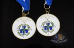 Soft Enamel Football Award Medals , Custom Soccer Medals For Kids Anti Corrosion