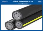 0.6/1kV 3*50mm2 Aerial Bundled Cable AL/XLPE Transmission IEC 60502-1