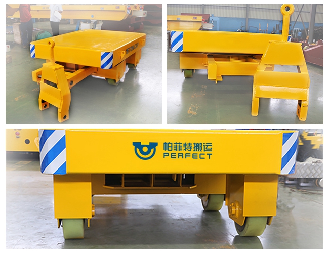 Steel Coils and Die Transport CE Certificated Industrial Trailer on Cement Floor