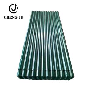 China Deep Green Color Sunlight Roofing Sheets Corrugated Prepainted Galvanized Roof Steel Sheets 10ft wholesale